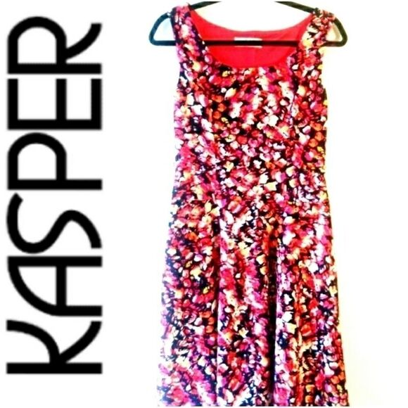 KASPER FLORAL DRESS - Picture 1 of 5